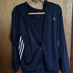 Adidas Navy blueHoodie with White Stripes